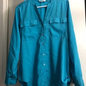 Calvin Klein button up blouse